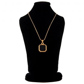 گردنبند زنانه مدل مربع کادر دار