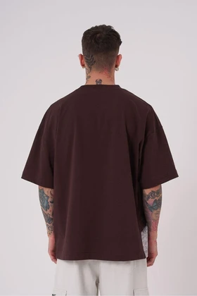 تیشرت مردانه درجه یک Plato سایز قهوه ای M2036