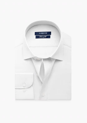 پیراهن کلاسیک فلورا ساده سفید