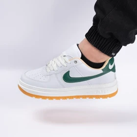 کفش کتانی اسپرت مردانه رنگ سفید فسفری مدل نایک NIKE AIR FORCE
