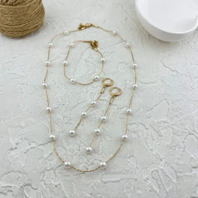 نیم ست زنانه مروارید ژوپینگ، ظرافت در اوج سادگی Xuping