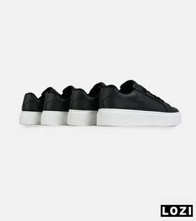 کفش کژوال مردانه چرمی مشکی سفید ZARA مدل 7370