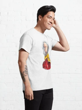 تیشرت مرد تک مشتی تیشرت One Punch Man طرح Saitama