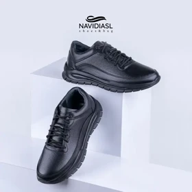 کفش مردانه چرم اسپرت طبی کد 6017025