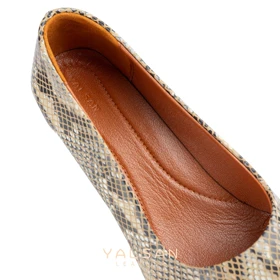 کفش پاشنه‌دار زنانه چرم یلسان مدل آلیس کد 643-RTL