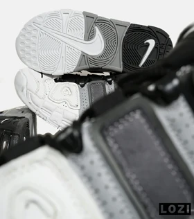 کفش کتانی مردانه و زنانه مشکی طوسی سفید NIKE Air More Uptempo '96 مدل 6537