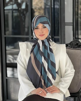 روسری دست دوز مینیمال ابریشمی
