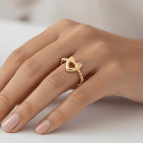 انگشتر زنانه مدل قلب