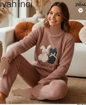 بلوز وشلوار راحتی سیاه اینجه کد 21045