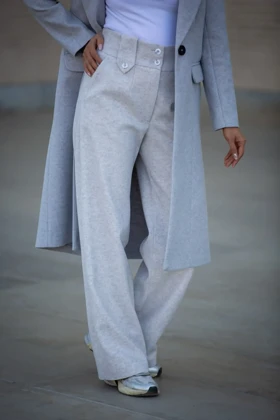 شلوار فوتر نیم بگ دو دکمه