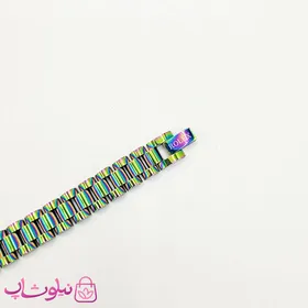 دستبند اسپرت طرح رولکس با رنگ هولوگرامی