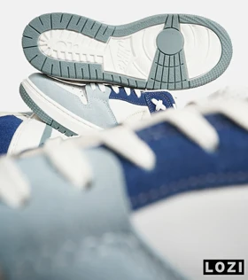 کفش کتانی بزرگ پا آبی سفید نایک NIKE SB