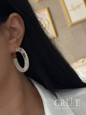 گوشواره حلقه‌ای رزینی