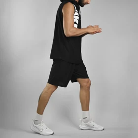 ست رکابی کلاهدار و شلوارک اسپرت نایک مدل HS-3G1057 مشکی