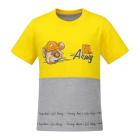 ست تیشرت آستین کوتاه و شلوارک راحتی پسرانه مدل PJ1201