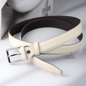 کمربند زنانه Leather Belt BL162 (کرم)