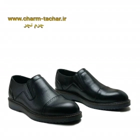 کفش رسمی مردانه بدون بند چرم طبیعی برت کد si985