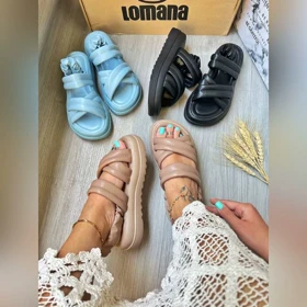 صندل ضربدری پفکی پشت‌کش _ 1455