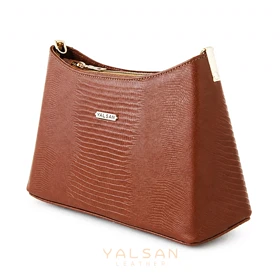 کیف دوشی زنانه چرم یلسان مدل آندیا کد 090-GL (عسلی)