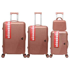 چمدان Three Birds مدل TB40362-4X مجموعه 4 عددی (رزگلد)