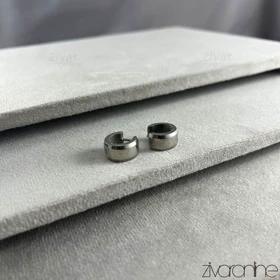 گوشواره زنانه حلقه‌ای نقره ای 20451