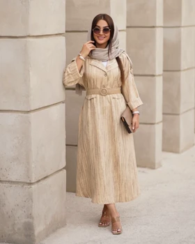 کفتان ماکسی کمربند کنفی کد 808