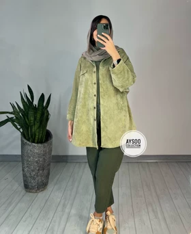 مانتو مخمل کبریتی لیلی