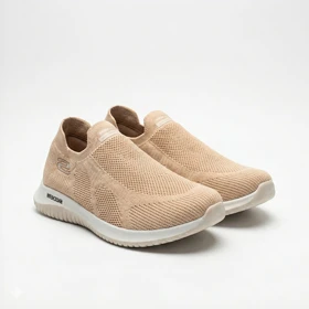 کفش کتانی اسکیچرز کرم کالباسی بافت کد 294980