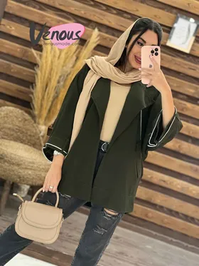 مانتو لینن پانچ مغزی دوزی