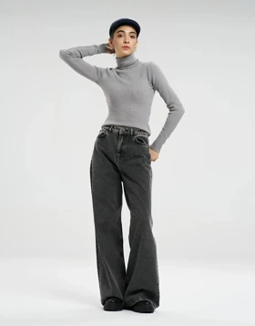 یقه اسکی بیسیک (خاکستری)