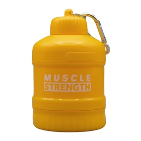 قیف پروتئین وی دو تیکه مدل Muscle Strength ظرفیت 100 میلی لیتر