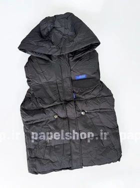 پافر زنانه مشکی کلاهدار