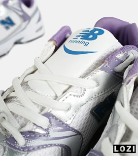 کفش کتانی مردانه و زنانه سفید بنفش NEW BALANCE 530