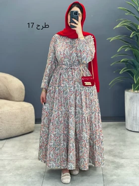 3163-پیراهن بلند نوردخت