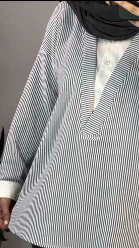 تونیک مانتویی راه راه آیلا