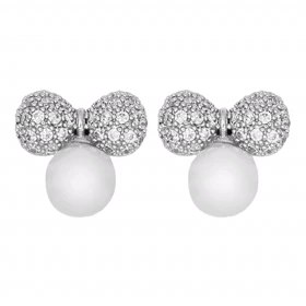 گوشواره دخترانه مجلسی مدل مروارید