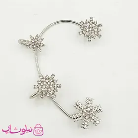 گوشواره زنانه دور گوش طرح برف