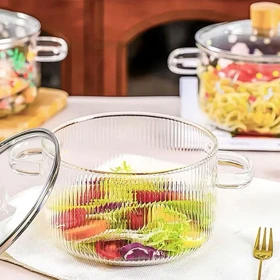 قابلمه پیرکس 1/7 لیتری شیار دار