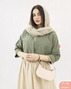 شومیز لینن دلانا 6017