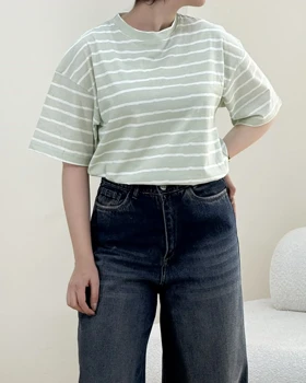 تیشرت راه راه یقه گرد