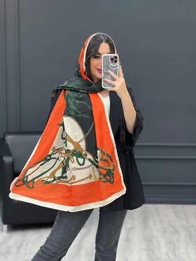 شال طرح زنجیر و طناب