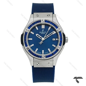 ساعت زنانه هابلوت سیلور سرمه ای دورنگین Hublot-9857-L