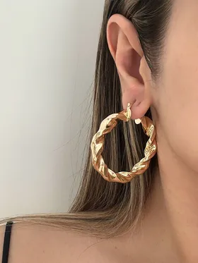گوشواره زنانه حلقه‌ای سایز بزرگ کد 20
