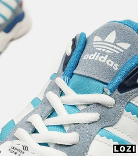کفش کتانی مردانه آبی سفید ADIDAS torsion