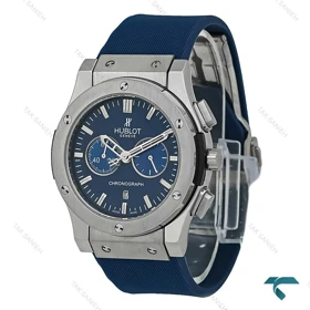 ساعت هابلوت مردانه نقره ای سرمه ای سه موتوره Hublot-8044-G