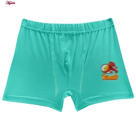 شورت پنبه‌ای پسرانه کوزا مدل پادار سبزآبی کد 4595