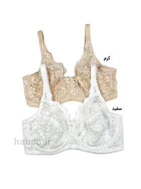 سوتین فنردار گیپور شاندرمن Shanderman کد 2440 طرح Dorema