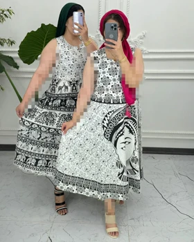 سارافون ساحلی لنگی سفید مشکی 1378