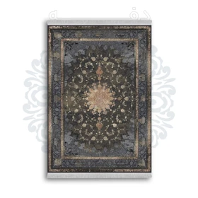 *جدید* فرشینه از جنس پارچه شانل مخمل ترک طرح فانتزی برند دفه کد 1086