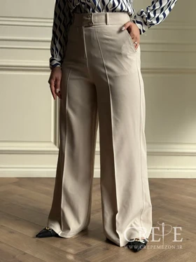 شلوار لینن بگ واید قد 110